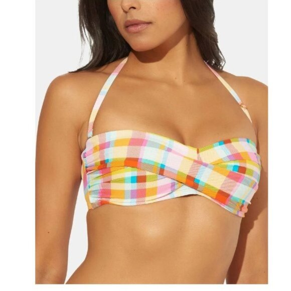 Bleu by Rod Beattie Plaid Bikini Top - Picture 3 of 8